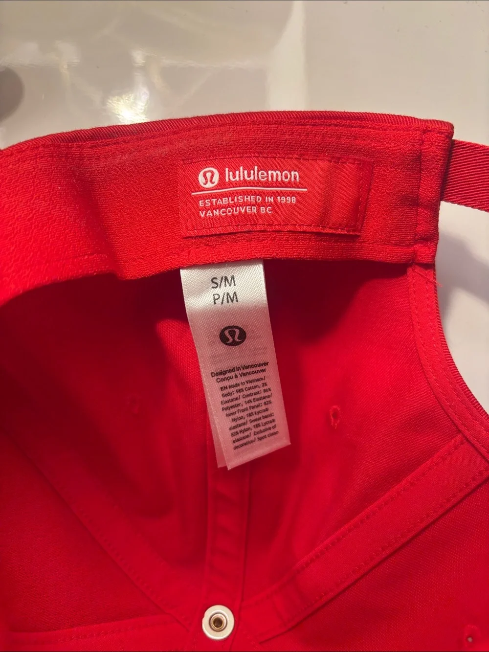lululemon athletica Red Tennis Club Cap with Embroidered Logo